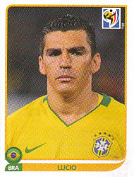 Lucio Brazil samolepka Panini World Cup 2010 #489